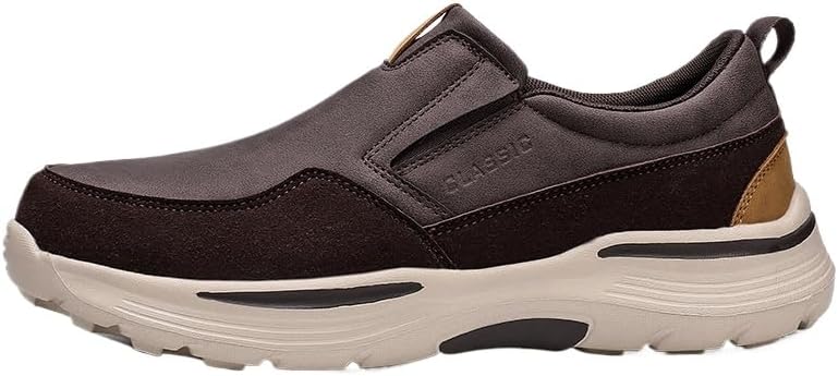 Мужские дышащие лоферы - легкие ходовые туфли с подошвой из ЭВА, сетчатой подкладкой и круглым носком, на все сезоны, удобные повседневные кроссовки для мужчин Hhhchpm, темно-коричневый
Мужские дышащие лоферы - легкие ходовые туфли с подошвой из ЭВА, сетчатой подкладкой и круглым носком, на все сезоны, удобные повседневные кроссовки для мужчин Hhhchpm, темно-коричневый