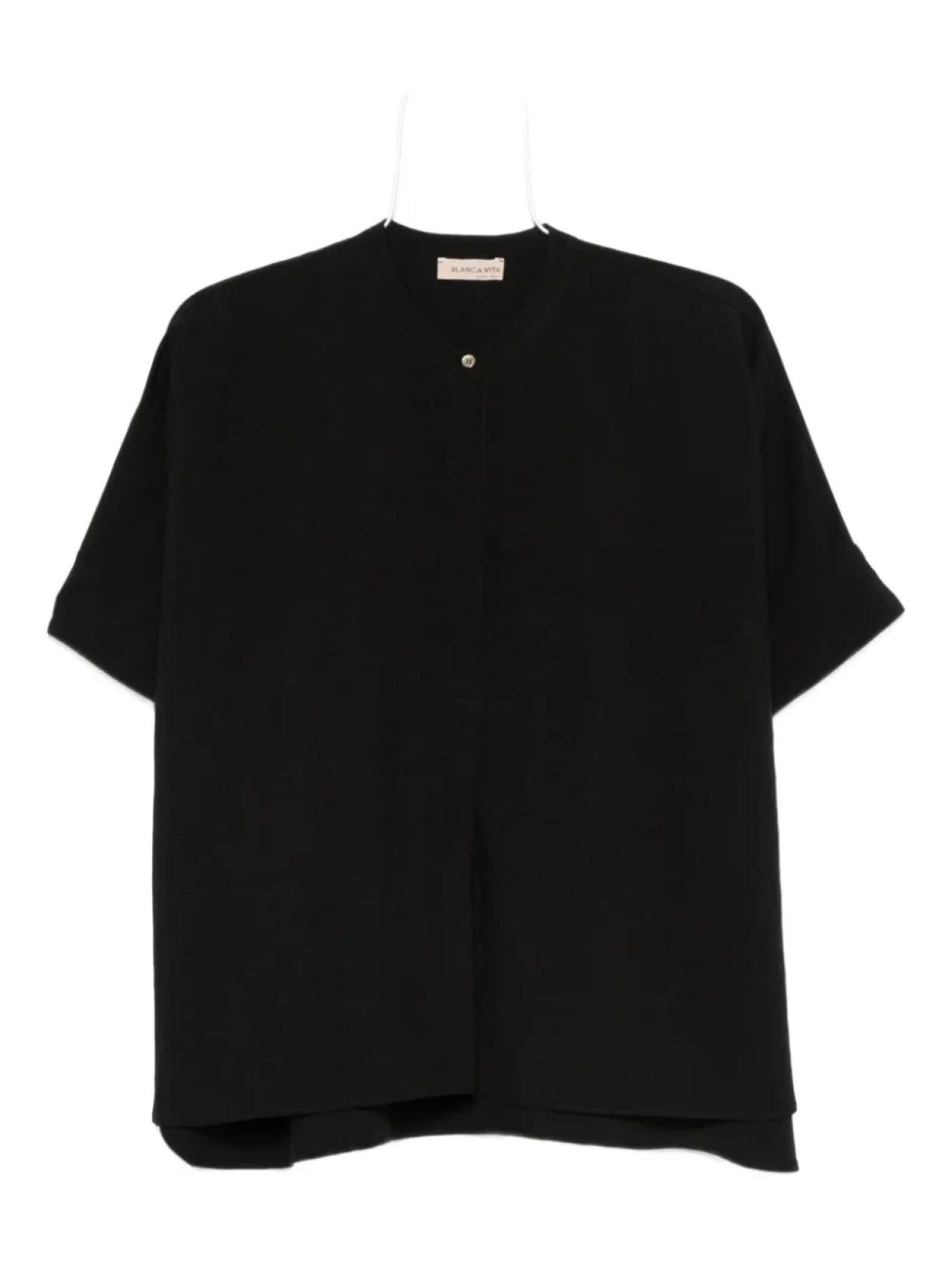 Рубашка Blanca Vita с коротким рукавом, застегивающаяся на пуговицы, черный
Рубашка Blanca Vita с коротким рукавом, застегивающаяся на пуговицы, черный