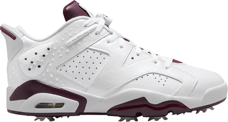 Бутсы Air Jordan 6 Retro Low Golf NRG Bordeaux, белый
Бутсы Air Jordan 6 Retro Low Golf NRG Bordeaux, белый