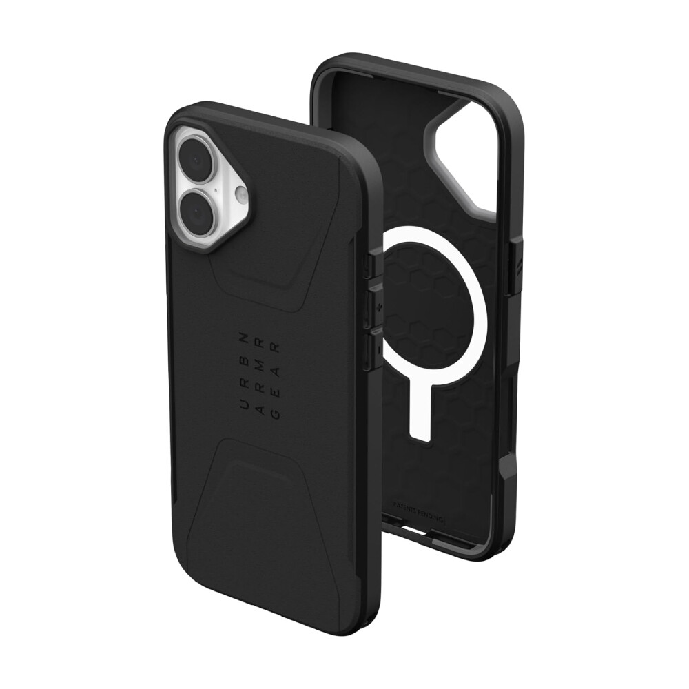 Чехол UAG Civilian для iPhone 16 Plus с MagSafe, Black, Черный, Чехол UAG Civilian для iPhone 16 Plus с MagSafe, Black
Чехол UAG Civilian для iPhone 16 Plus с MagSafe, Black, Черный, Чехол UAG Civilian для iPhone 16 Plus с MagSafe, Black