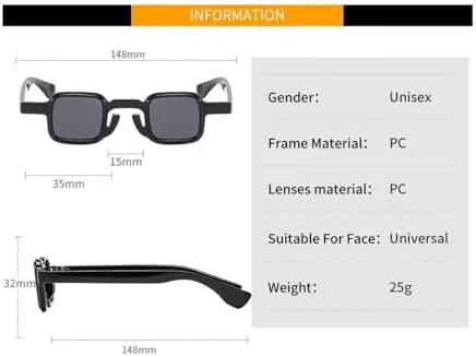 Солнцезащитные очки 2027 года, маленькие, для женщин, в стиле ретро-панк, с защитой от УФ-излучения UV400, для мужчин, с прозрачными линзами и заклепками MTZJH, 1
Солнцезащитные очки 2027 года, маленькие, для женщин, в стиле ретро-панк, с защитой от УФ-излучения UV400, для мужчин, с прозрачными линзами и заклепками MTZJH, 1