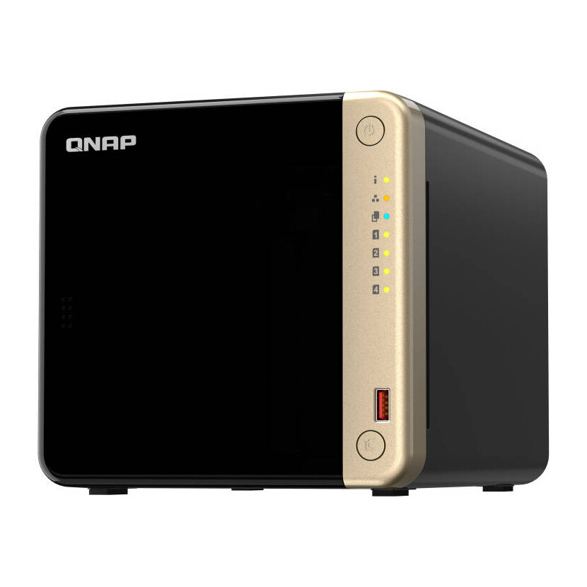 Сетевое хранилище QNAP TS-464, 4 отсека, 8 ГБ, без дисков, черный
Сетевое хранилище QNAP TS-464, 4 отсека, 8 ГБ, без дисков, черный