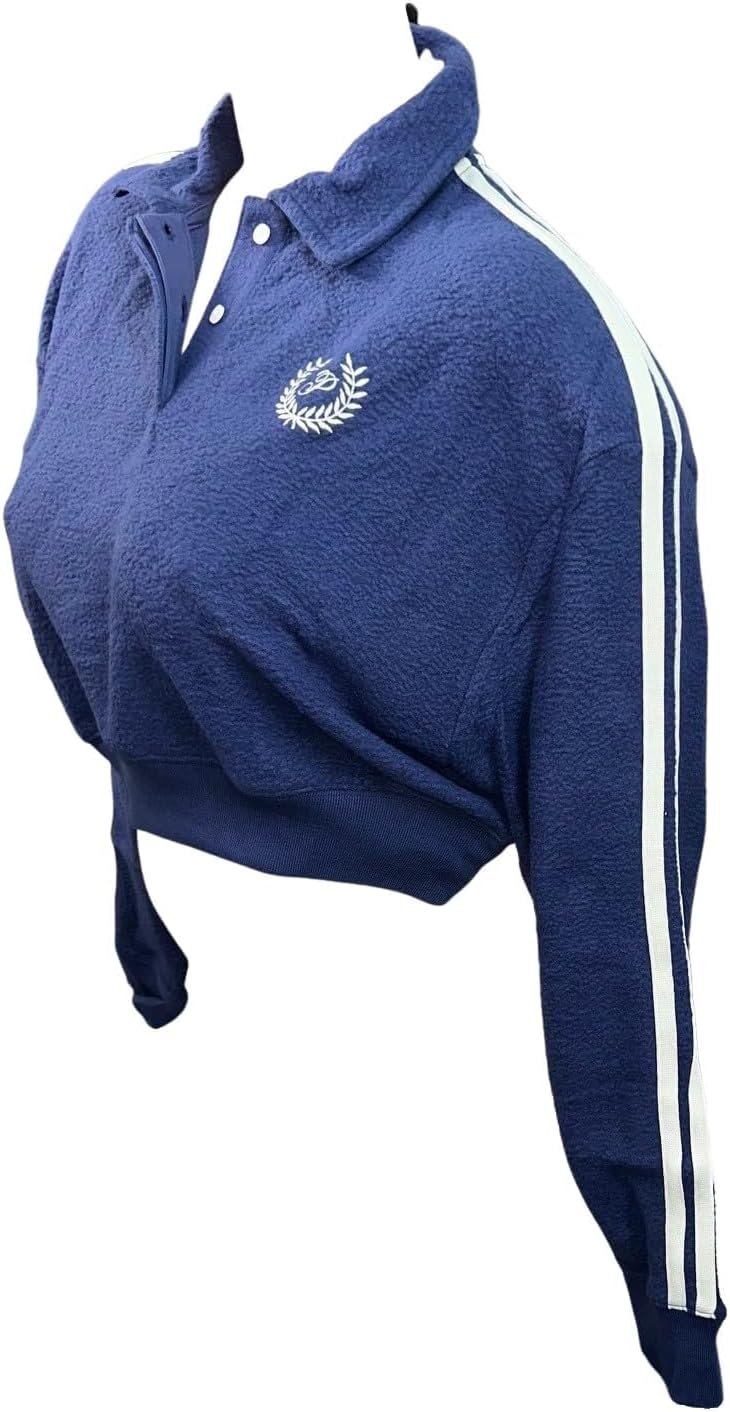 Victoria's Secret Pink Reverse Fleece укороченный поло-свитшот Blue New
Victoria's Secret Pink Reverse Fleece укороченный поло-свитшот Blue New