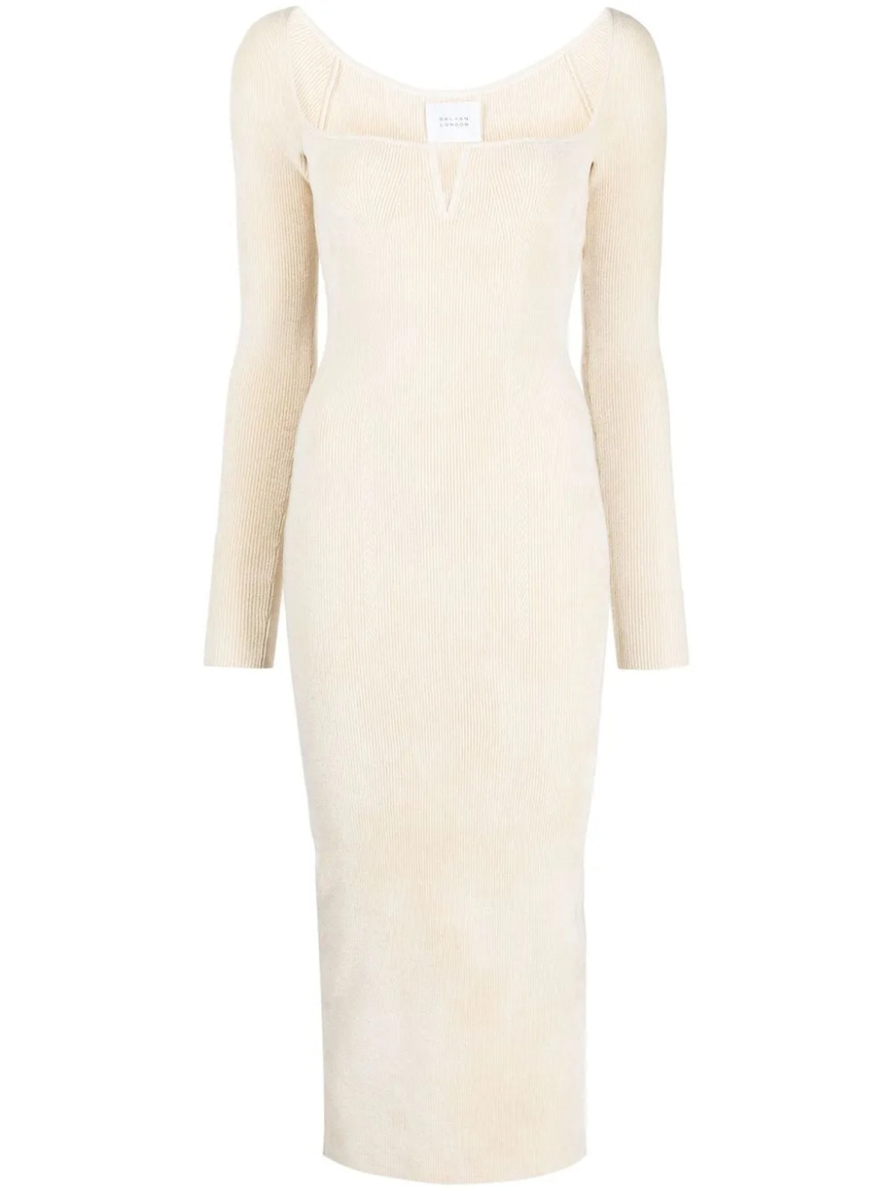 Galvan приталенное платье миди, нейтральный
Galvan приталенное платье миди, нейтральный