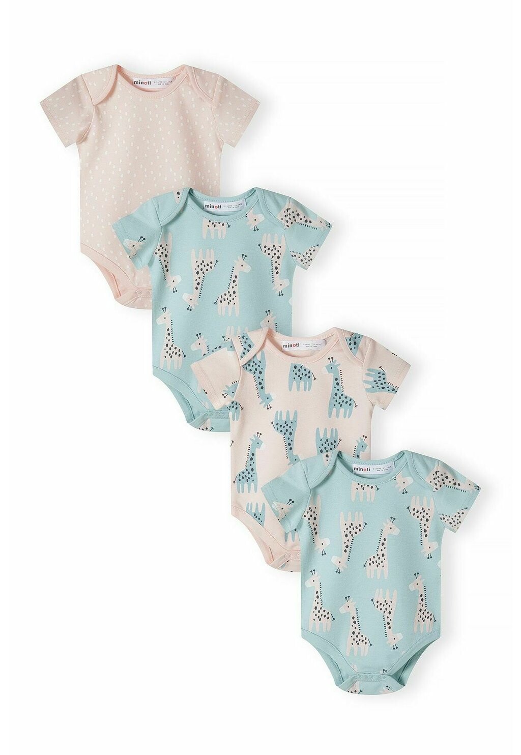 Боди 4 PACK MINOTI, цвет light pink mint 
Боди 4 PACK MINOTI, цвет light pink mint