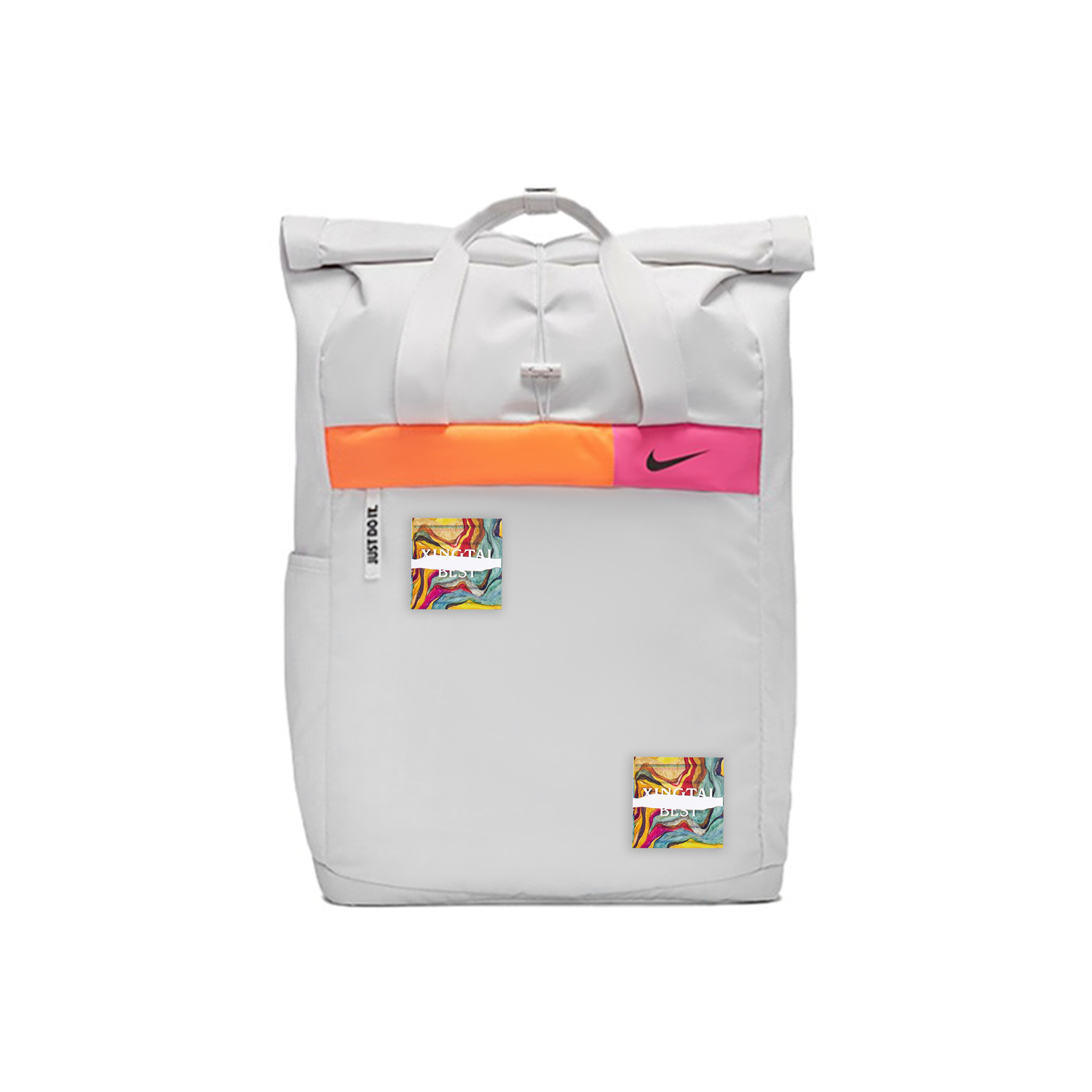 Nike Тканевый рюкзак унисекс светло-серебристый серый, Cotton Corner 
Nike Тканевый рюкзак унисекс светло-серебристый серый, Cotton Corner