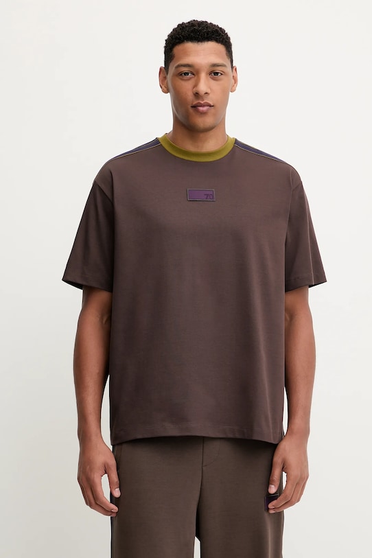 Хлопковая футболка Ea7 Emporio Armani, коричневый
Хлопковая футболка Ea7 Emporio Armani, коричневый