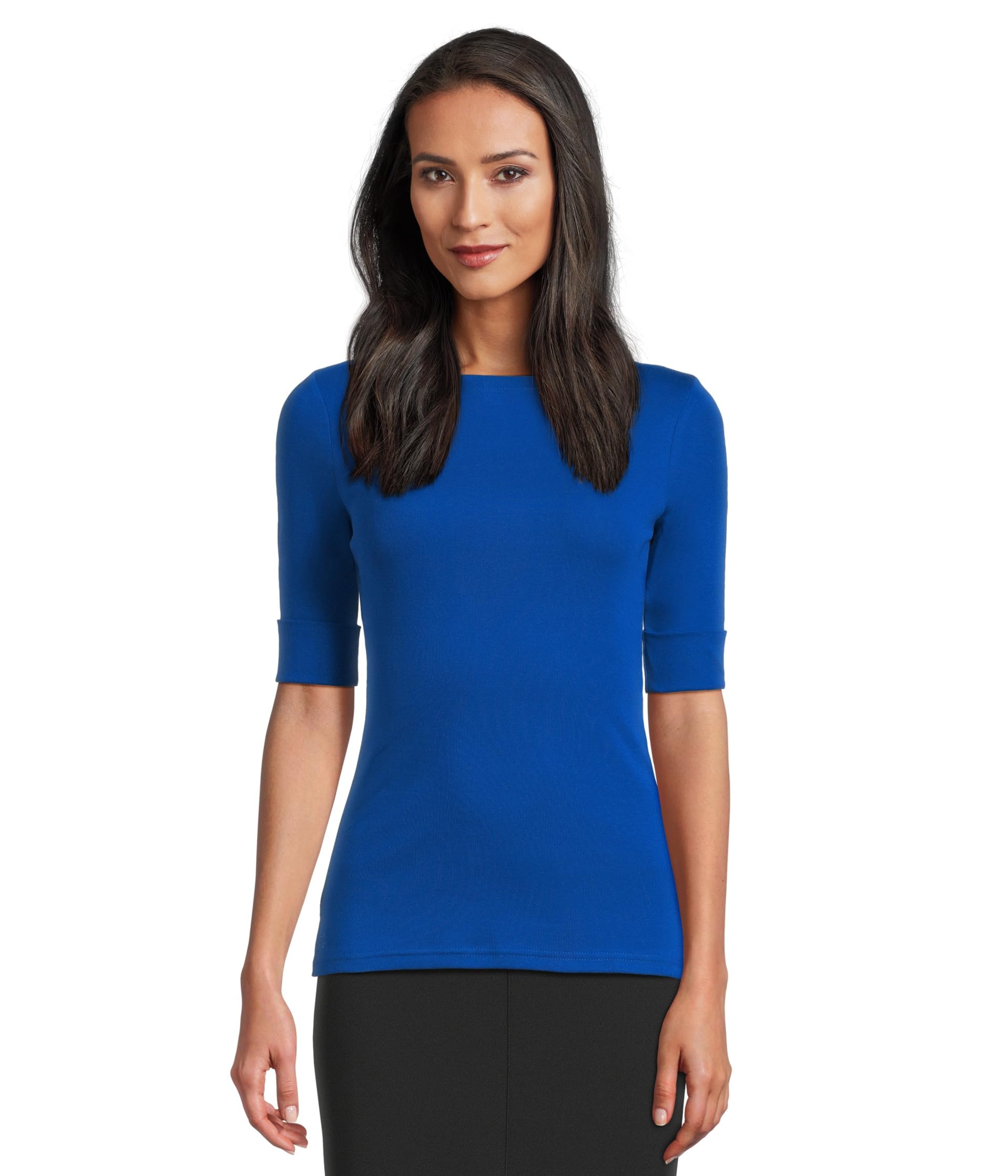 Футболка Lauren Ralph Lauren Stretch Cotton Boatneck Tee, цвет New Sapphire
Футболка Lauren Ralph Lauren Stretch Cotton Boatneck Tee, цвет New Sapphire
