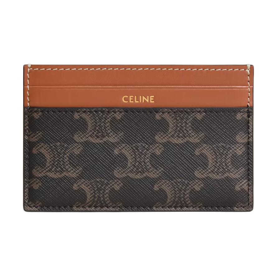 CELINE Кошелек Triomphe Canvas With Calfskin Card Holder Medium Women's Black & Brown
CELINE Кошелек Triomphe Canvas With Calfskin Card Holder Medium Women's Black & Brown