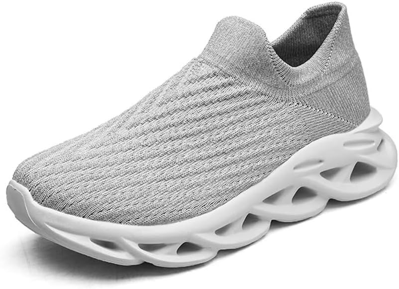 Мужские кроссовки Jakcuz с вязаной сеткой, дышащие, на липучке, противоскользящие, легкие, спортивные, повседневные, модные слипоны-лоферы, серый
Мужские кроссовки Jakcuz с вязаной сеткой, дышащие, на липучке, противоскользящие, легкие, спортивные, повседневные, модные слипоны-лоферы, серый