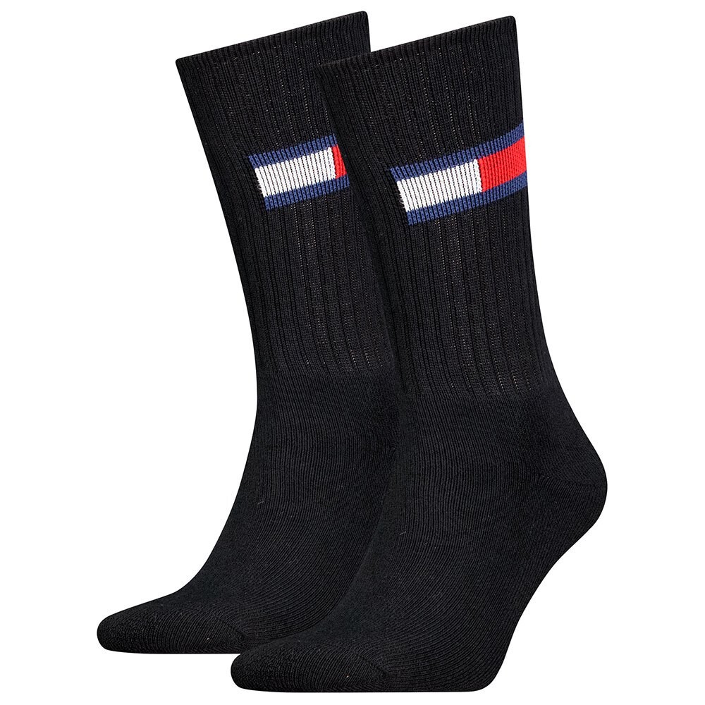 Носки Tommy Hilfiger Flag Crew 2 шт, черный 
Носки Tommy Hilfiger Flag Crew 2 шт, черный