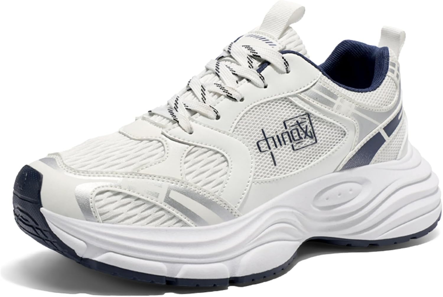 Мужские кроссовки Netehadi с дышащей сеткой, массивной подошвой, легкие, на платформе, против скольжения, для бега и тренировок, стиль «папа», белый/синий
Мужские кроссовки Netehadi с дышащей сеткой, массивной подошвой, легкие, на платформе, против скольжения, для бега и тренировок, стиль «папа», белый/синий