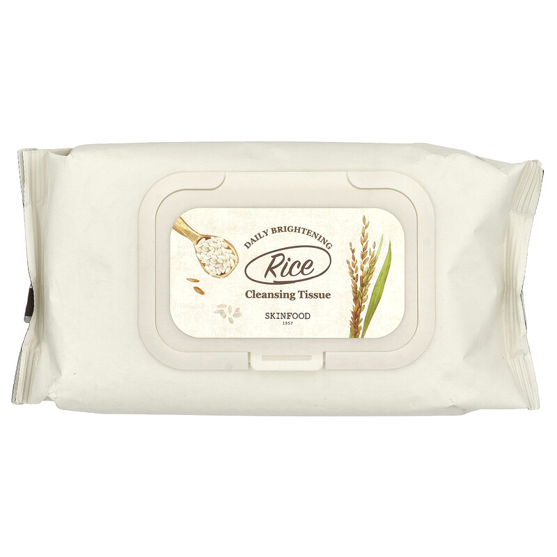 SKINFOOD, Очищающая салфетка с рисом для ежедневного применения, 80 салфеток
SKINFOOD, Очищающая салфетка с рисом для ежедневного применения, 80 салфеток