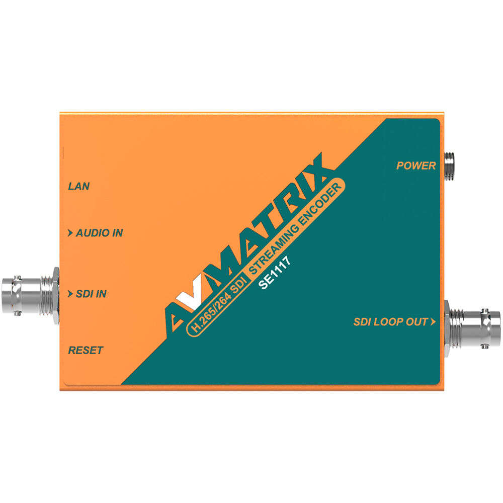 Потоковый кодер AVMATRIX H.264/H.265 SDI
Потоковый кодер AVMATRIX H.264/H.265 SDI