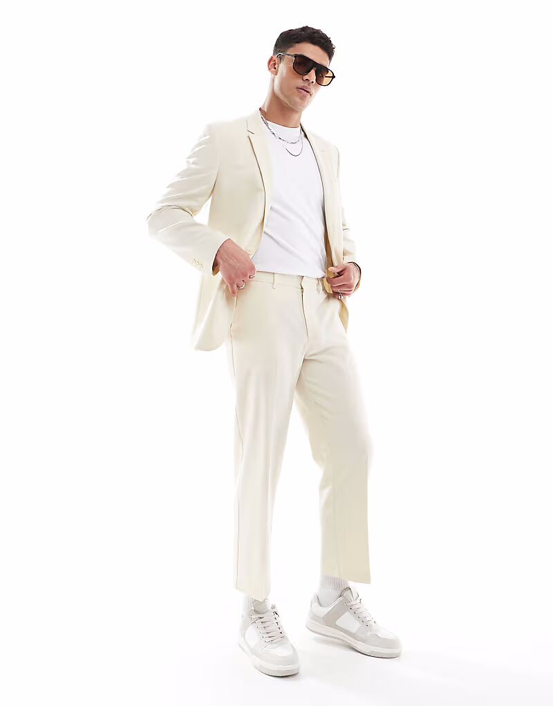 Прямые укороченные брюки цвета «камень» Asos Design
Прямые укороченные брюки цвета «камень» Asos Design