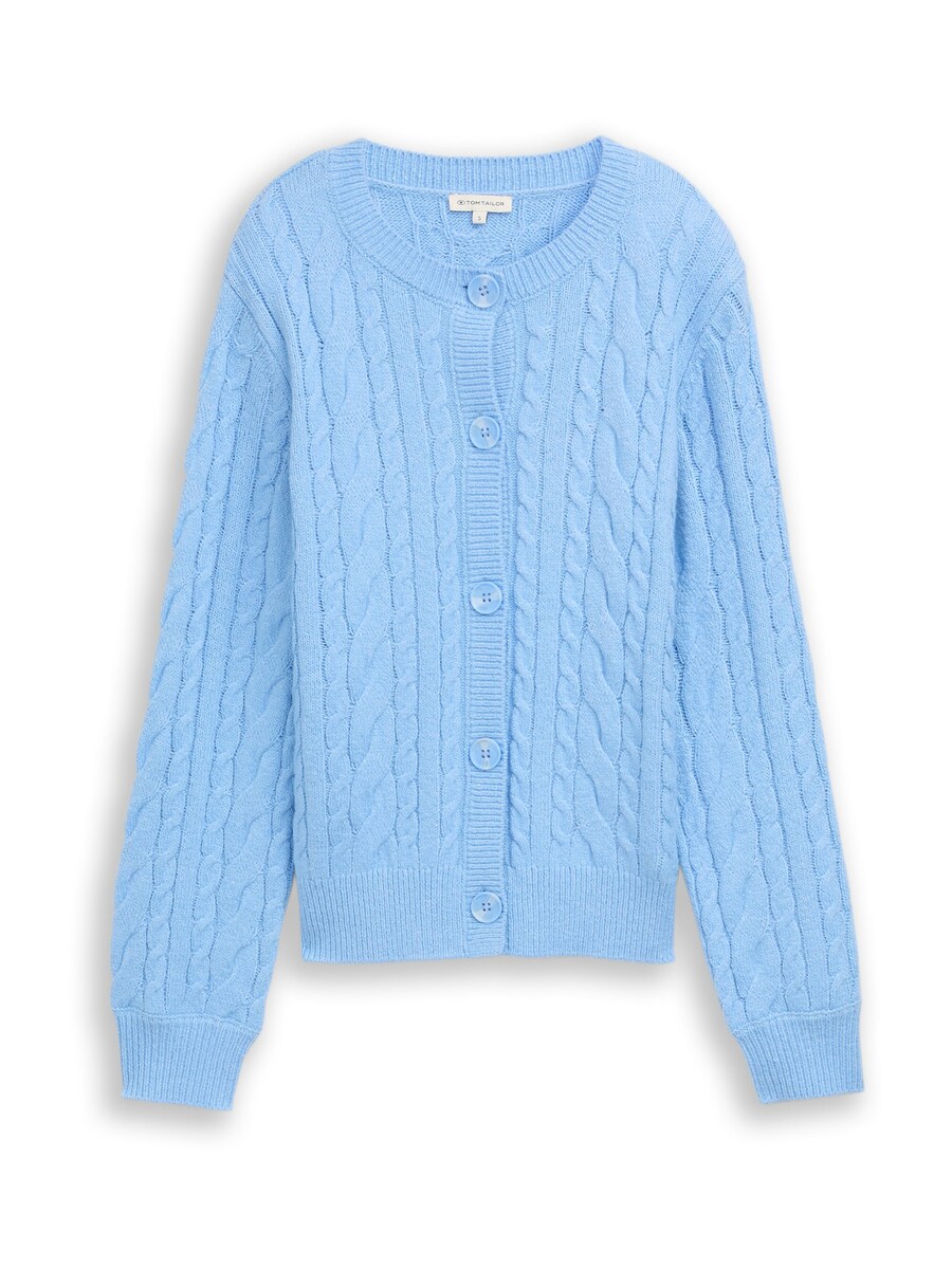 Вязаный кардиган TOM TAILOR, светло-голубой
Вязаный кардиган TOM TAILOR, светло-голубой