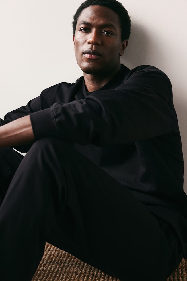 Рубашка и брюки для сна H&M, черный
Рубашка и брюки для сна H&M, черный