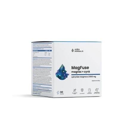 Magfuse Магний + Цинк 30 пакетиков Aura Herbals
Magfuse Магний + Цинк 30 пакетиков Aura Herbals