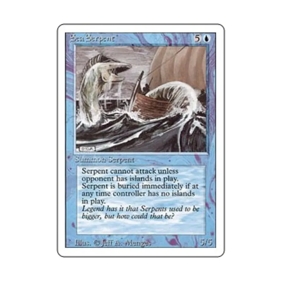 CCG Морской Змей (С), MTG - 3rd Edition (Revised)
CCG Морской Змей (С), MTG - 3rd Edition (Revised)