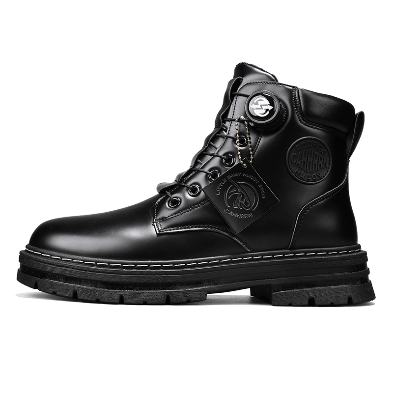 VAEL Ботинки Martin мужские, черные/желтые/абрикосовые 
VAEL Ботинки Martin мужские, черные/желтые/абрикосовые