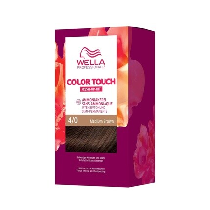 Wella Профессиональная полуперманентная краска для волос Color Touch без аммиака для обновления цвета и покрытия седых волос - набор для корней, включающий маску для волос, средне-коричневый цвет
Wella Профессиональная полуперманентная краска для волос Color Touch без аммиака для обновления цвета и покрытия седых волос - набор для корней, включающий маску для волос, средне-коричневый цвет