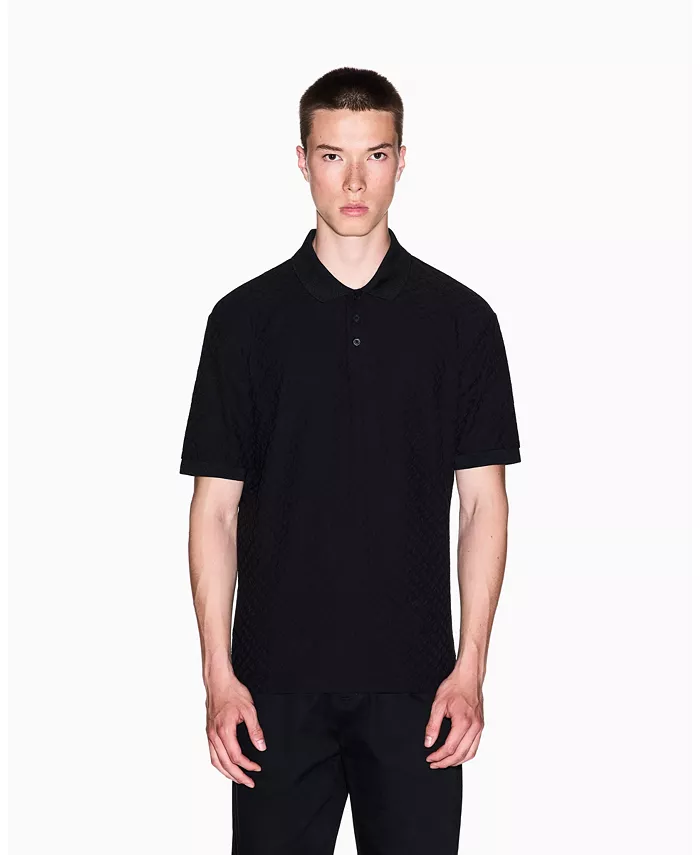 Мужская поло из мерсеризованного хлопка с жаккардовым логотипом A|X Armani Exchange
Мужская поло из мерсеризованного хлопка с жаккардовым логотипом A|X Armani Exchange