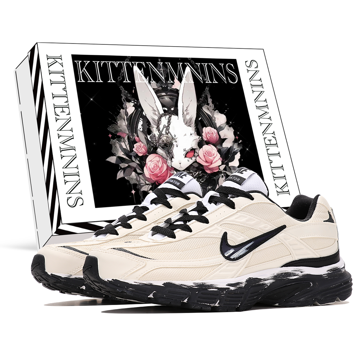 Nike Кроссовки для бега Initiator Cushioning Support, низкие, бежево-черные, мужские
Nike Кроссовки для бега Initiator Cushioning Support, низкие, бежево-черные, мужские