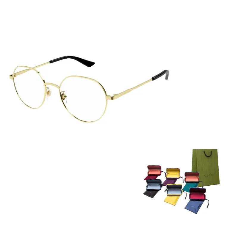Очки круглой оправы с гравировкой логотипа GUCCI, золотой
Очки круглой оправы с гравировкой логотипа GUCCI, золотой