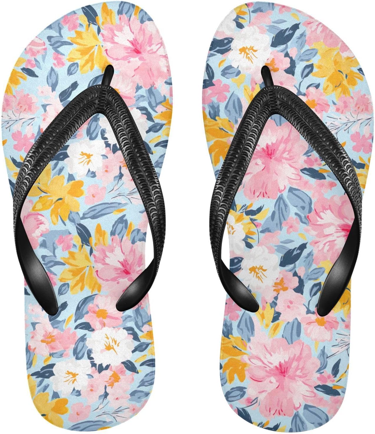 Сине-розовые шлепанцы с цветочным принтом, пляжные сандалии-вьетнамки, резинескользящие летние тапочки для ходьбы, обувь для женщин и мужчин Sinestour
Сине-розовые шлепанцы с цветочным принтом, пляжные сандалии-вьетнамки, резинескользящие летние тапочки для ходьбы, обувь для женщин и мужчин Sinestour