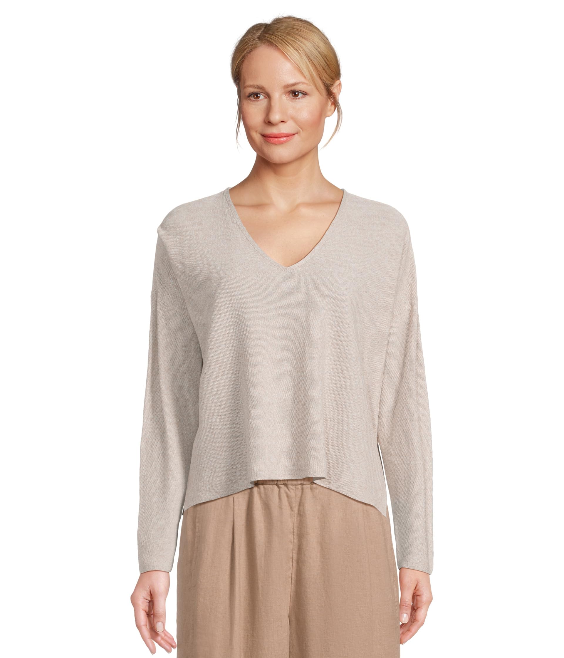 Свитер Eileen Fisher V-Neck Sweater, Undyed NaturalSee Less
Свитер Eileen Fisher V-Neck Sweater, Undyed NaturalSee Less
