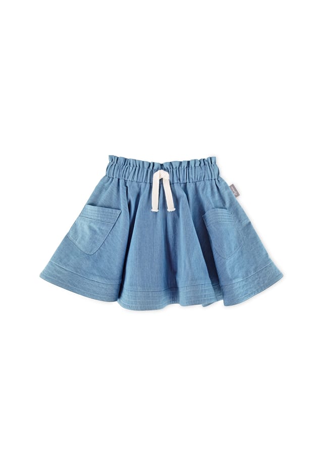 Юбка из денима летняя легкая юбка из шамбре для детей Sigikid, голубой
Юбка из денима летняя легкая юбка из шамбре для детей Sigikid, голубой