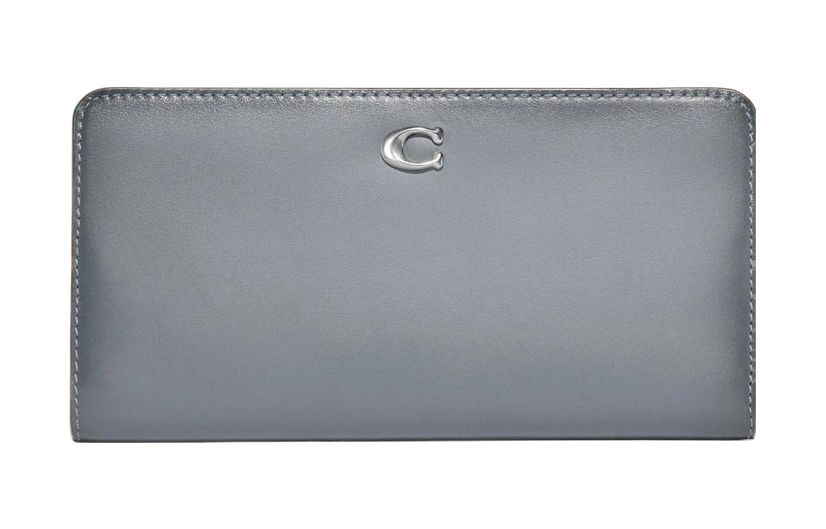 Кошелек-клатч из телячьей кожи с отделением для монет, женский, серый COACH
Кошелек-клатч из телячьей кожи с отделением для монет, женский, серый COACH