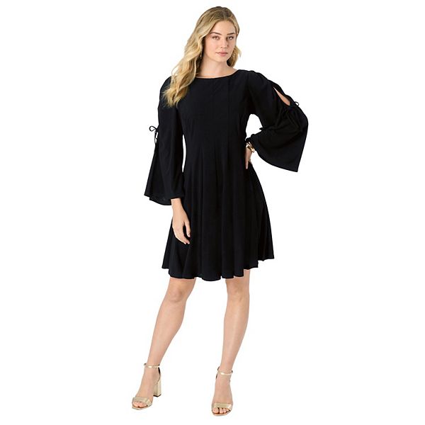 Женское платье plus size с открытыми плечами и расклешенным подолом Roaman'S
Женское платье plus size с открытыми плечами и расклешенным подолом Roaman'S