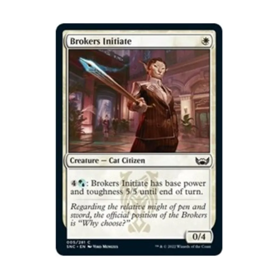 CCG Инициатива брокеров (C), MTG - Streets of New Capenna 
CCG Инициатива брокеров (C), MTG - Streets of New Capenna