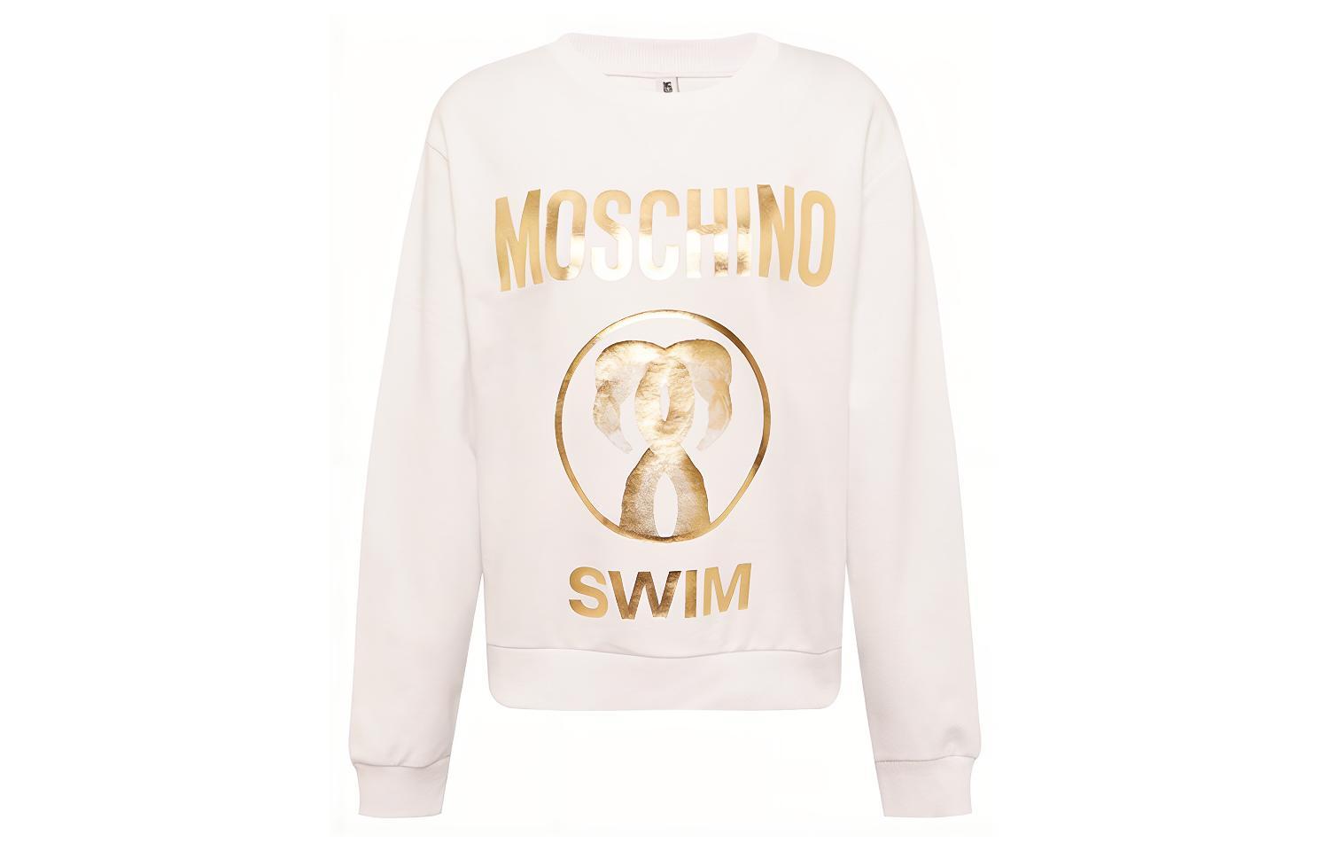 Женская белая толстовка MOSCHINO 
Женская белая толстовка MOSCHINO