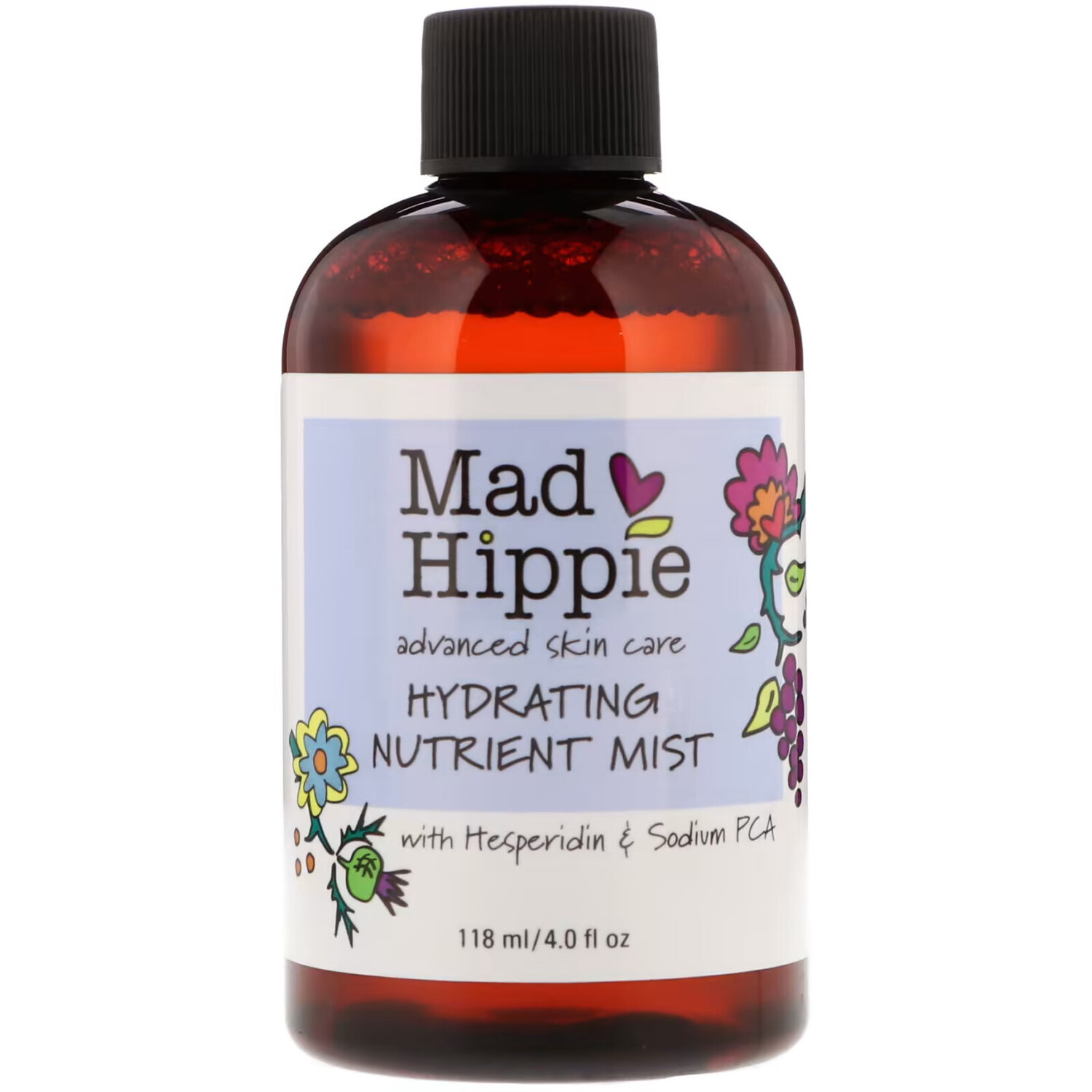 Mad Hippie, увлажняющий питательный спрей, 118 мл (4,0 жидк. унции)
Mad Hippie, увлажняющий питательный спрей, 118 мл (4,0 жидк. унции)