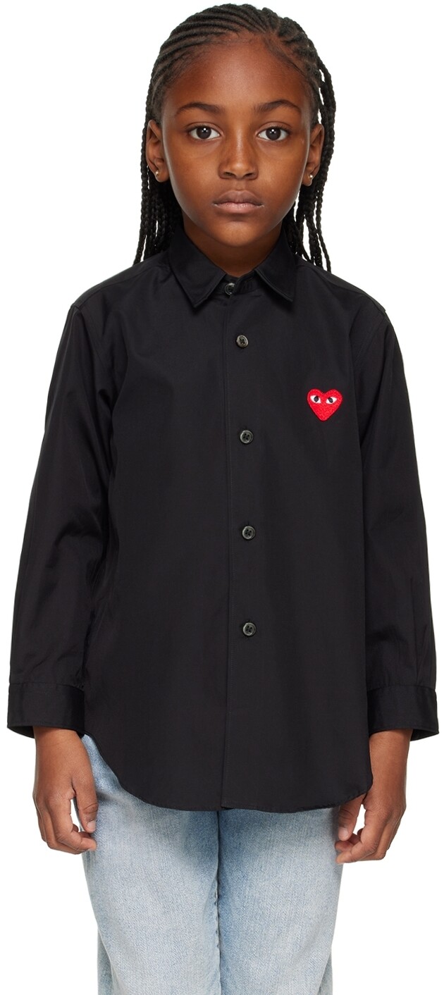 Детская черная рубашка с сердечками Comme des Garçons Play, Черный, Детская черная рубашка с сердечками Comme des Garçons Play
Детская черная рубашка с сердечками Comme des Garçons Play, Черный, Детская черная рубашка с сердечками Comme des Garçons Play