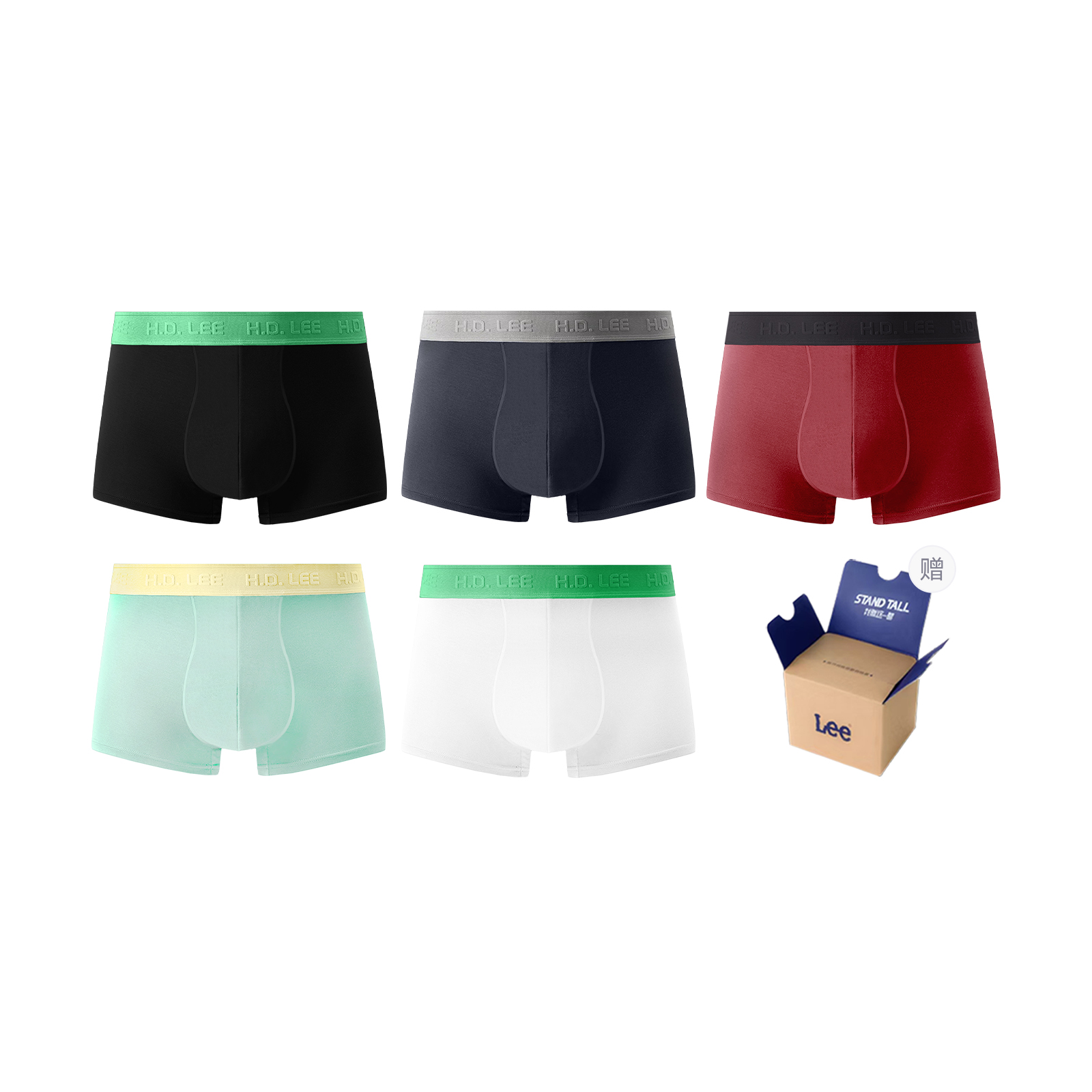 Подарочные наборы Galaxy Underwear для мужчин, 5 пар Lee, светло-зеленый
Подарочные наборы Galaxy Underwear для мужчин, 5 пар Lee, светло-зеленый