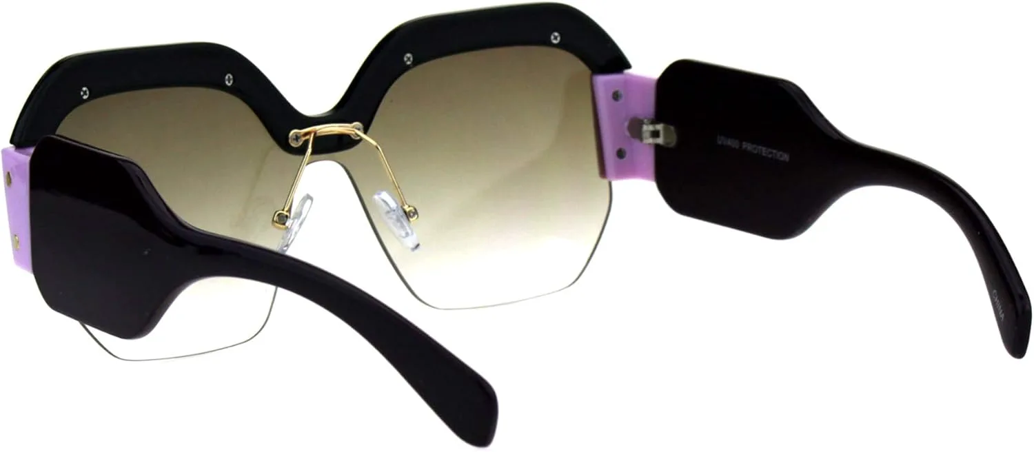 Женские футуристические модные солнцезащитные очки PASTL, увеличенная квадратная полуободковая оправа, защита от УФ-излучения 400, Black Lavender Plum (Brown Smoke)
Женские футуристические модные солнцезащитные очки PASTL, увеличенная квадратная полуободковая оправа, защита от УФ-излучения 400, Black Lavender Plum (Brown Smoke)