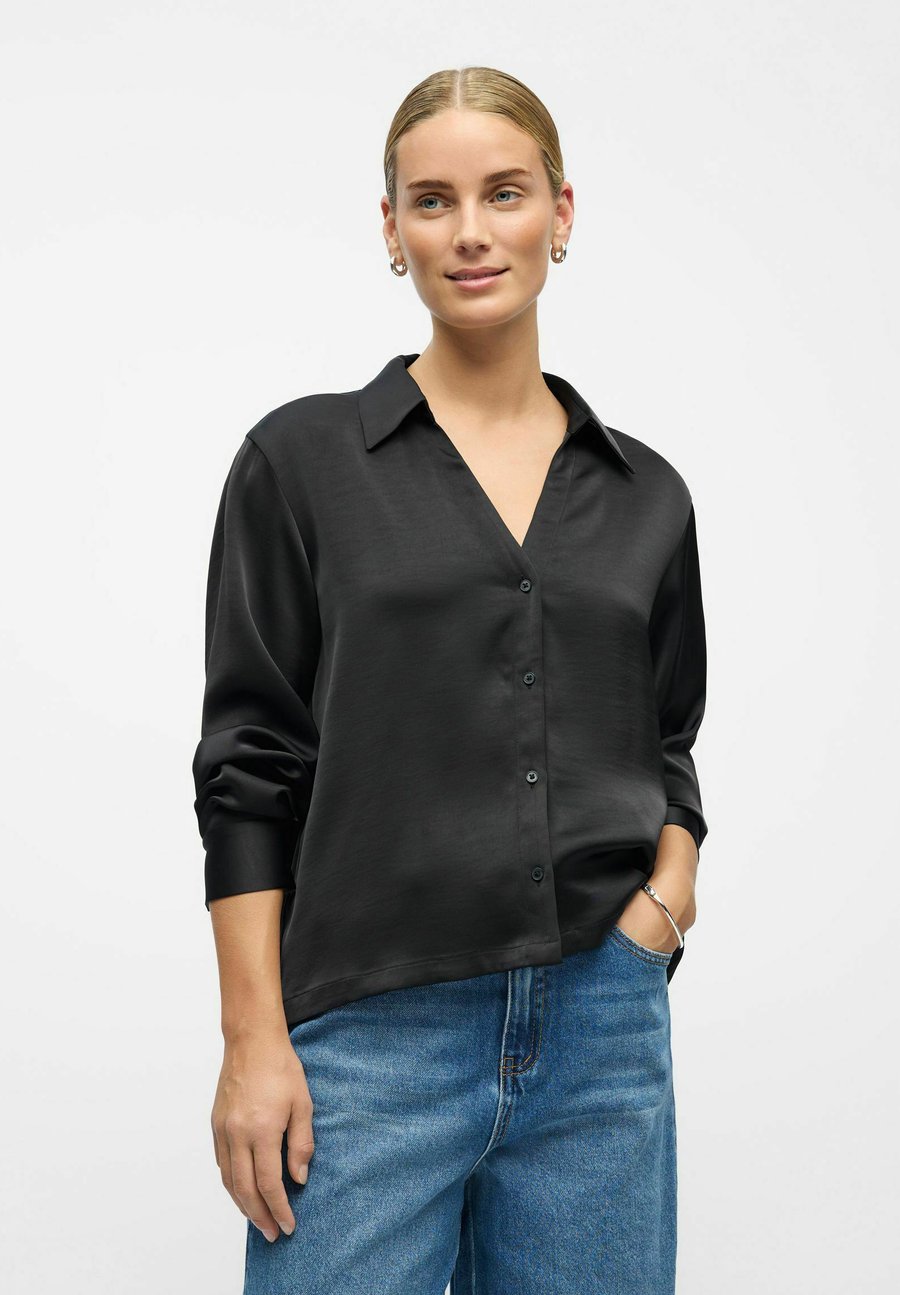 Блуза Object Button-down blouse, Black
Блуза Object Button-down blouse, Black