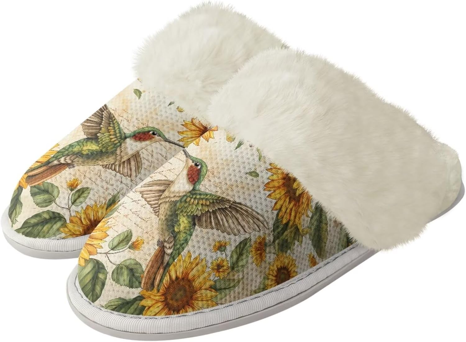 Рождественские пушистые тапочки Forchrinse для женщин и мужчин с принтом Санта-Клауса и снежинок, домашние тапочки с мемори-пенной стелькой, теплые и мягкие, противоскользящие, для спальни, Hummingbird Sunflower
Рождественские пушистые тапочки Forchrinse для женщин и мужчин с принтом Санта-Клауса и снежинок, домашние тапочки с мемори-пенной стелькой, теплые и мягкие, противоскользящие, для спальни, Hummingbird Sunflower