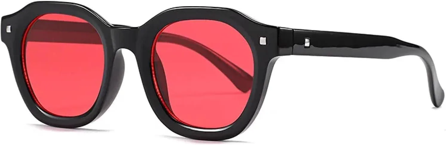 Роскошные солнцезащитные очки большого размера для женщин и мужчин, винтажные, в стиле панк, хип-хоп, с заклепками, защита от УФ-излучения UV400 TVTBBVV, Black Red
Роскошные солнцезащитные очки большого размера для женщин и мужчин, винтажные, в стиле панк, хип-хоп, с заклепками, защита от УФ-излучения UV400 TVTBBVV, Black Red