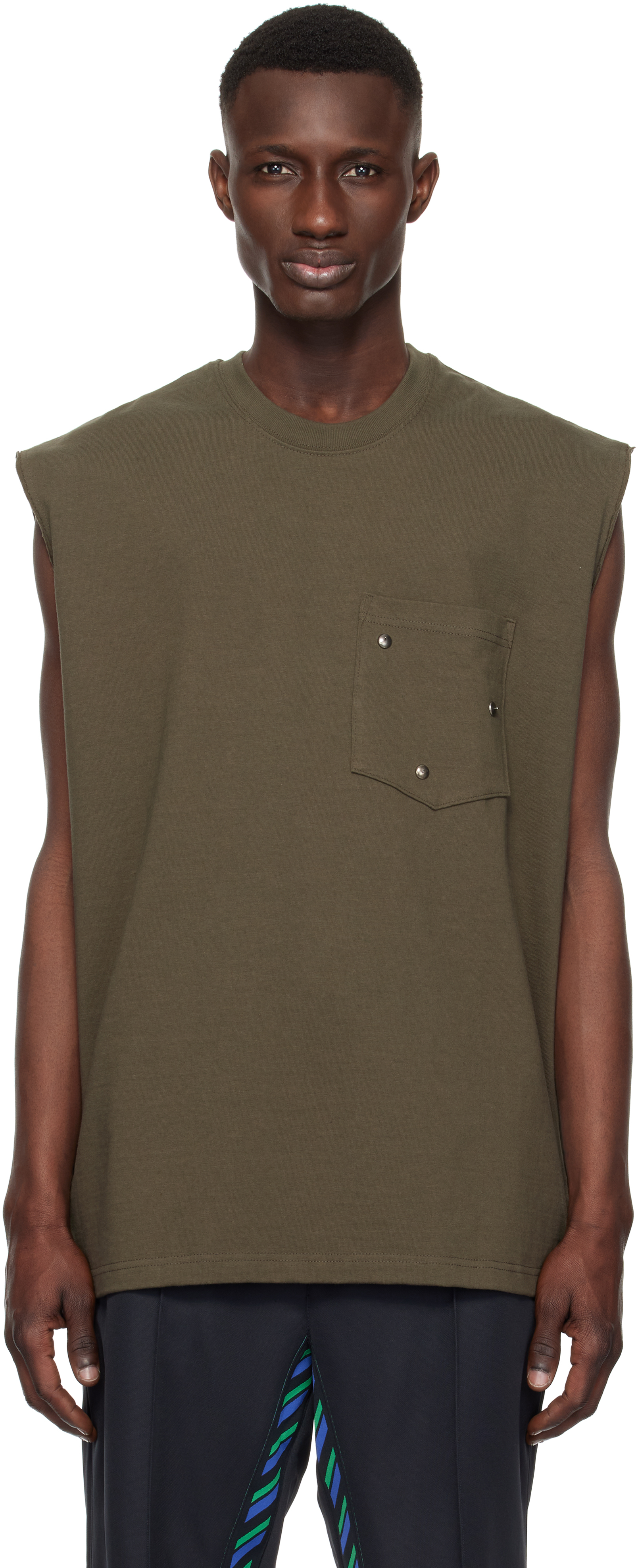 Майка цвета хаки «Арабески» Song for the Mute
Майка цвета хаки «Арабески» Song for the Mute