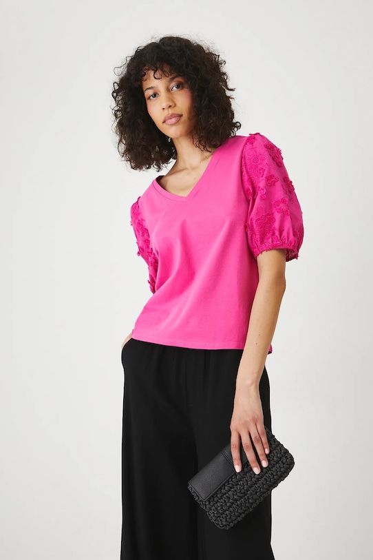 Футболка женская Medicine с декорированными рукавами, розовый
Футболка женская Medicine с декорированными рукавами, розовый