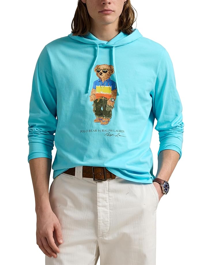 Рубашка поло Polo Ralph Lauren Polo Bear Jersey Hooded T-Shirt, цвет Sp25 Turq Nova Beach Shp Bear 
Рубашка поло Polo Ralph Lauren Polo Bear Jersey Hooded T-Shirt, цвет Sp25 Turq Nova Beach Shp Bear