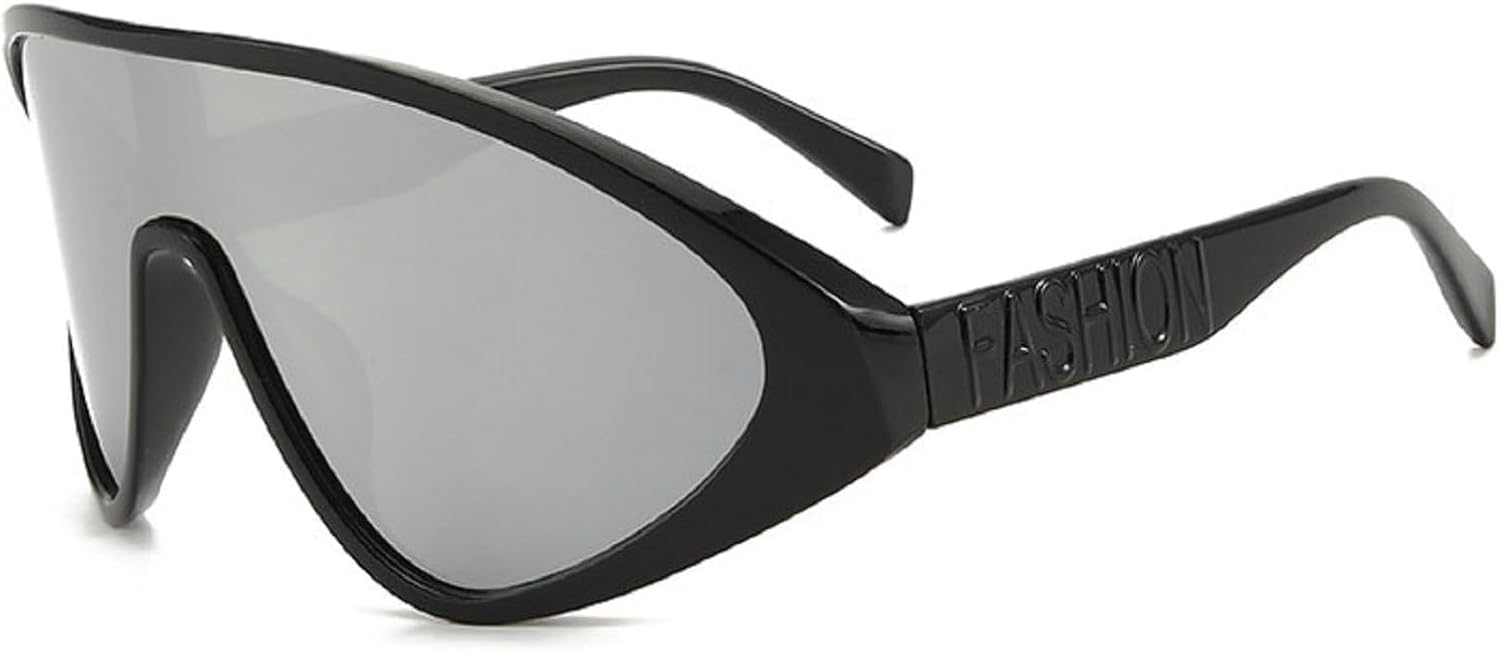 Солнцезащитные очки-пилот с обтекаемой формой для женщин и мужчин, модные, с большой оправой, цельные, стильный дизайн, спортивный дизайн, N45 (серебристый) mincl, Silver
Солнцезащитные очки-пилот с обтекаемой формой для женщин и мужчин, модные, с большой оправой, цельные, стильный дизайн, спортивный дизайн, N45 (серебристый) mincl, Silver