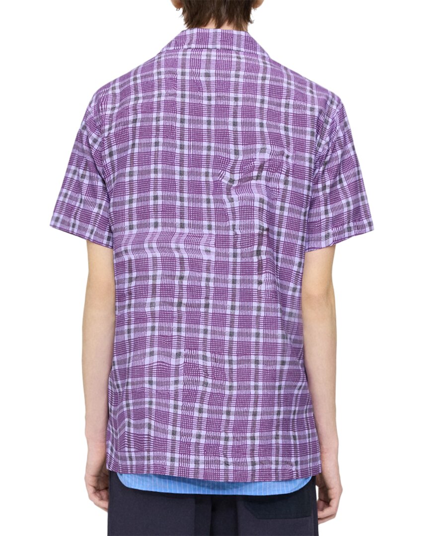 Рубашка из смесового шелка с рисунком «Theory Wrinkle Check», фиолетовый
Рубашка из смесового шелка с рисунком «Theory Wrinkle Check», фиолетовый