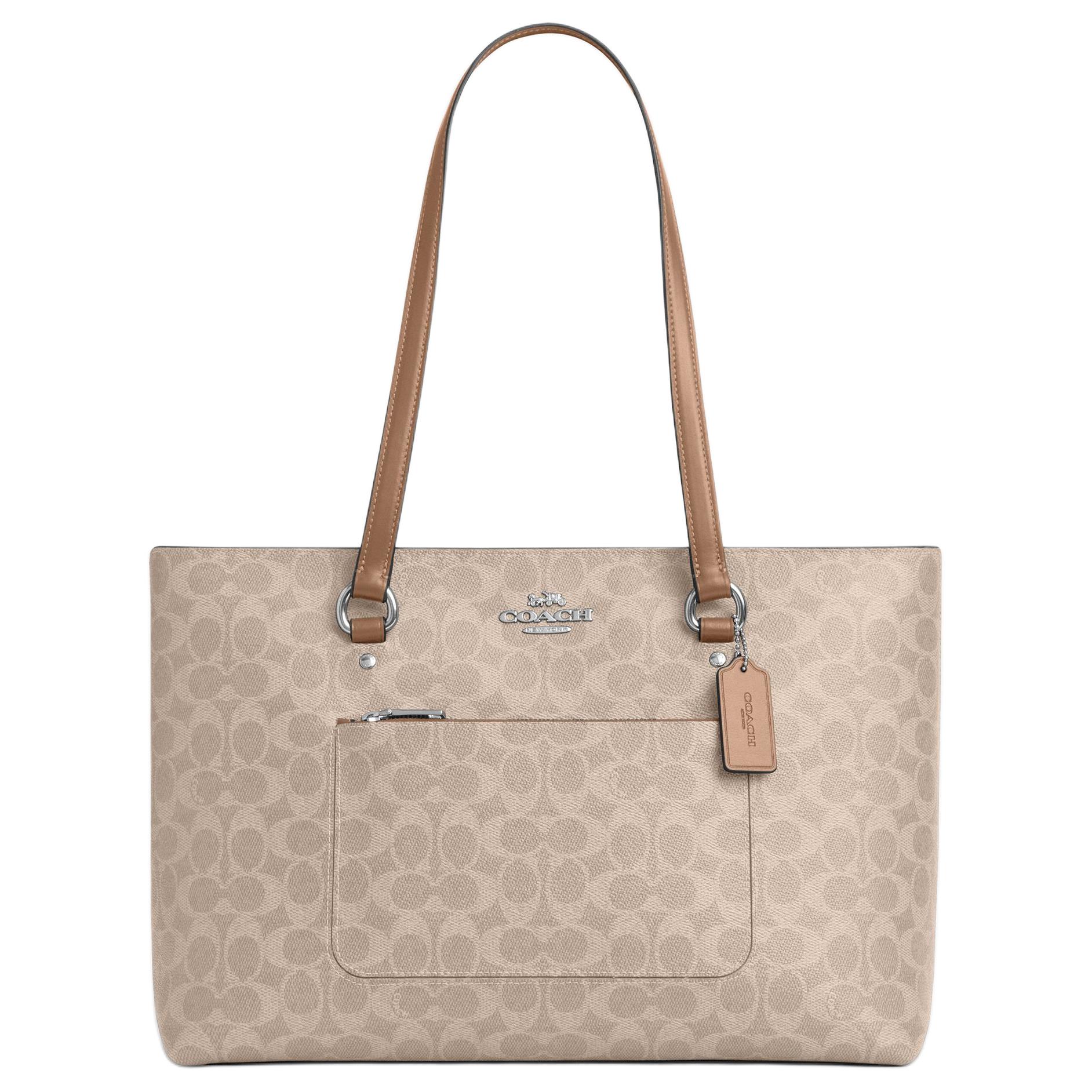 COACH Сумка-шоппер из искусственной и натуральной кожи женская песочная
COACH Сумка-шоппер из искусственной и натуральной кожи женская песочная