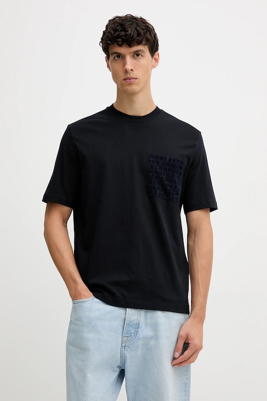 Хлопковая футболка Armani Exchange, темно-синий
Хлопковая футболка Armani Exchange, темно-синий