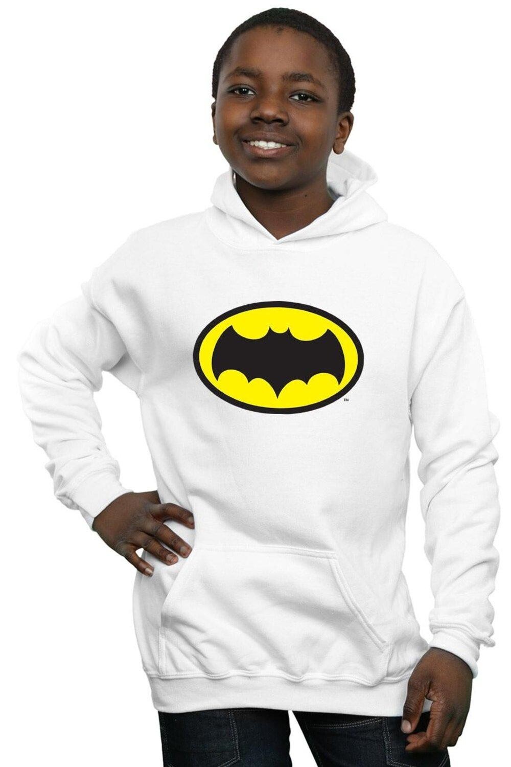Толстовка с логотипом сериала «Бэтмен» DC Comics, белый 
Толстовка с логотипом сериала «Бэтмен» DC Comics, белый